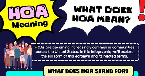 hoa meaning medical.